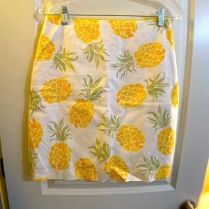 Pineapple miniskirt